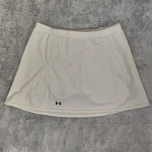 Under Armour White Mini Tennis Athletic Skort Medium